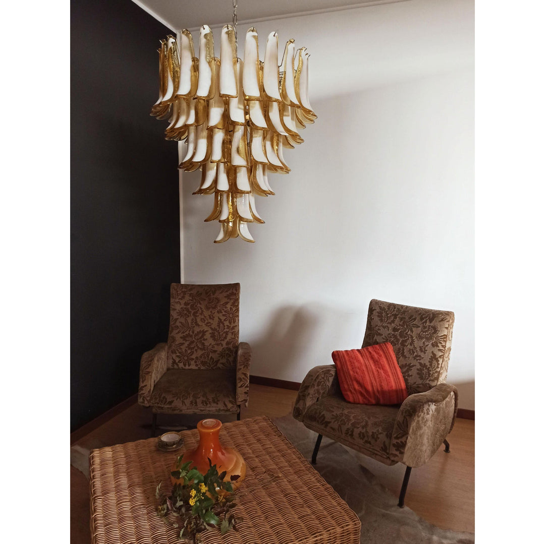Alsorisra Lustre Postmoderne de Luxe en Verre Pétale - Neutralighting
