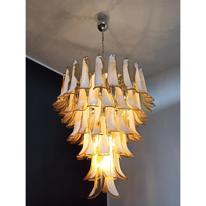 Alsorisra Lustre Postmoderne de Luxe en Verre Pétale - Neutralighting