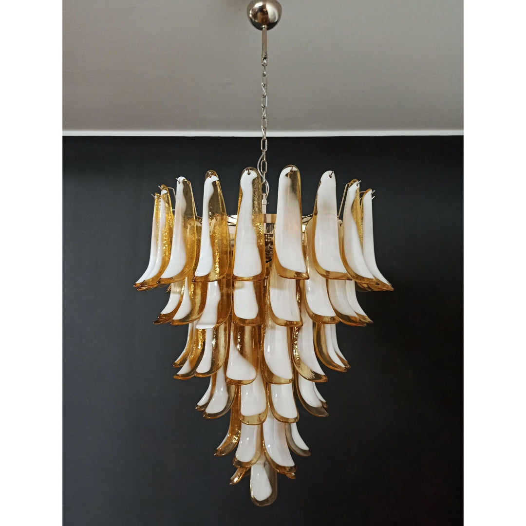 Alsorisra Lustre Postmoderne de Luxe en Verre Pétale - Neutralighting