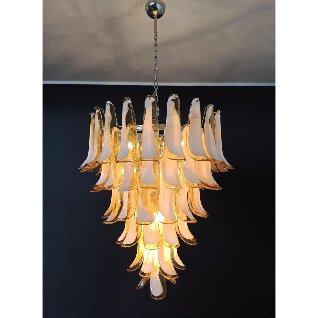 Alsorisra Lustre Postmoderne de Luxe en Verre Pétale - Neutralighting