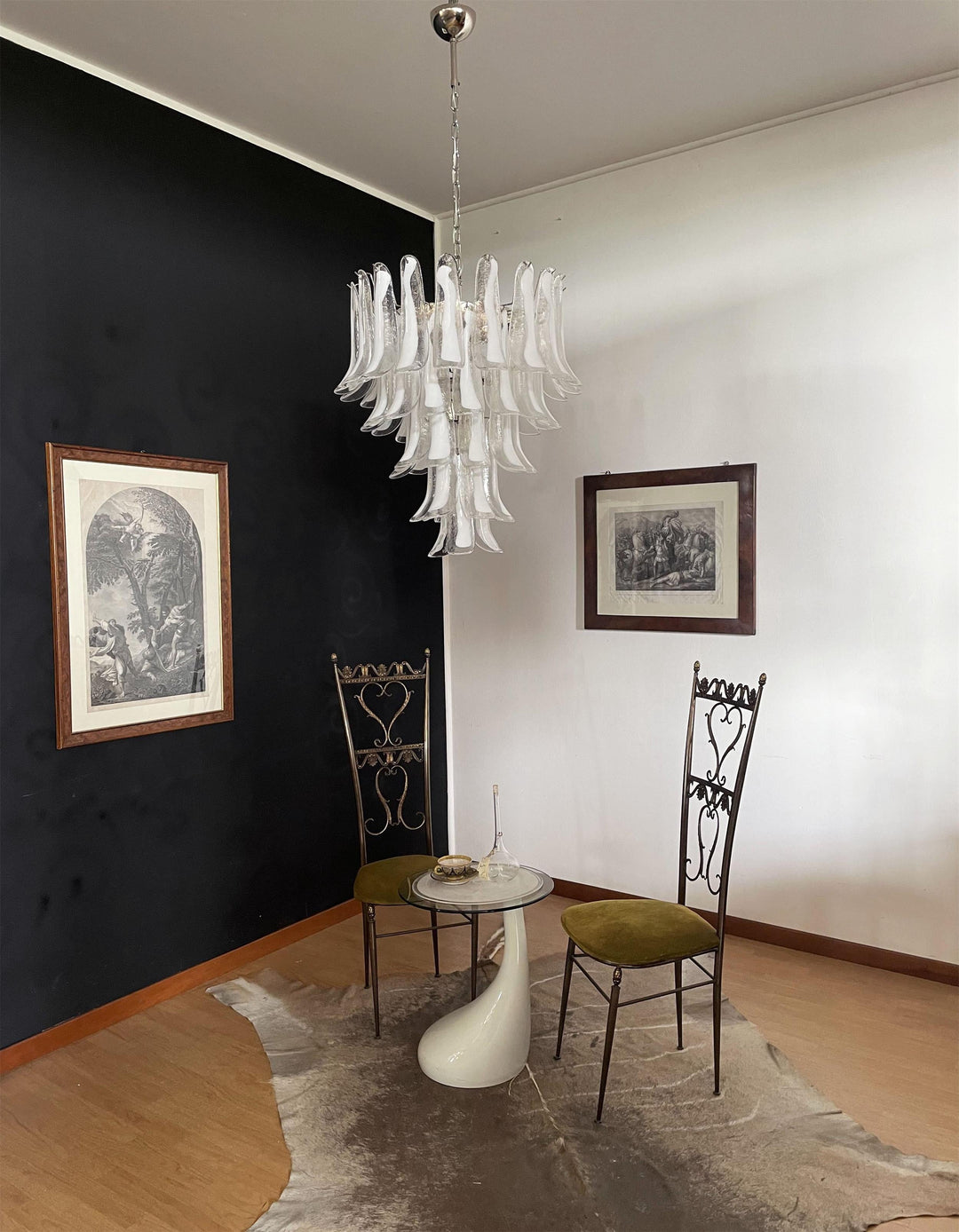 Alsorisra Lustre Postmoderne de Luxe en Verre Pétale - Neutralighting