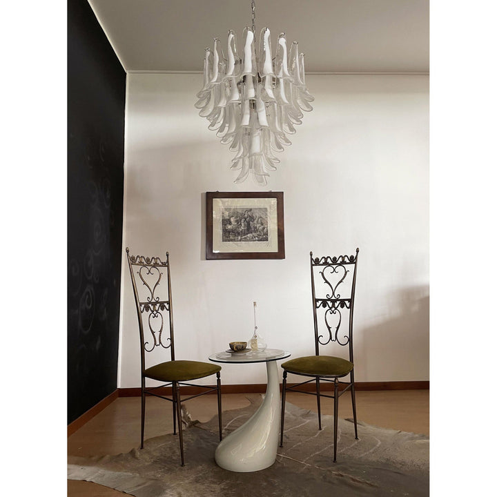 Alsorisra Lustre Postmoderne de Luxe en Verre Pétale - Neutralighting