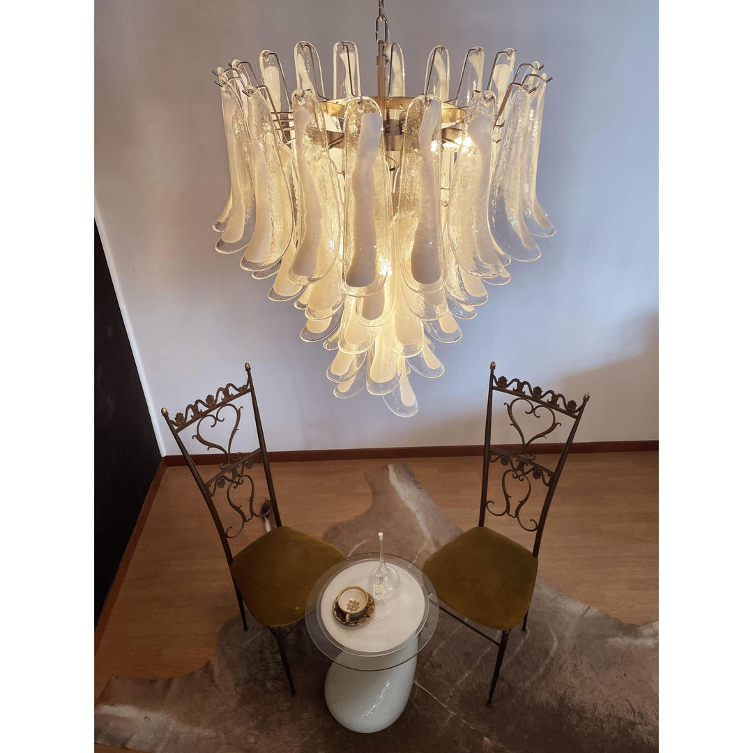 Alsorisra Lustre Postmoderne de Luxe en Verre Pétale - Neutralighting