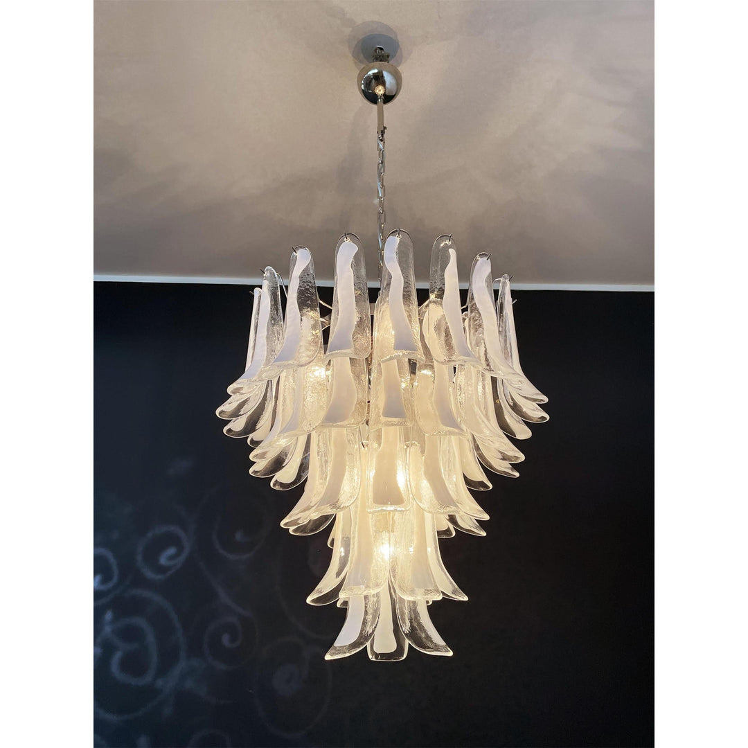 Alsorisra Lustre Postmoderne de Luxe en Verre Pétale - Neutralighting