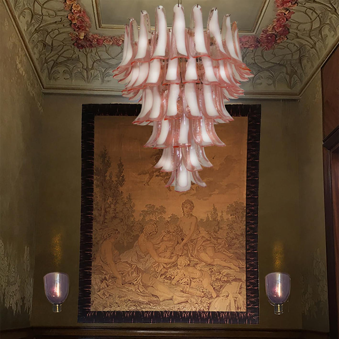 Alsorisra Lustre Postmoderne de Luxe en Verre Pétale - Neutralighting
