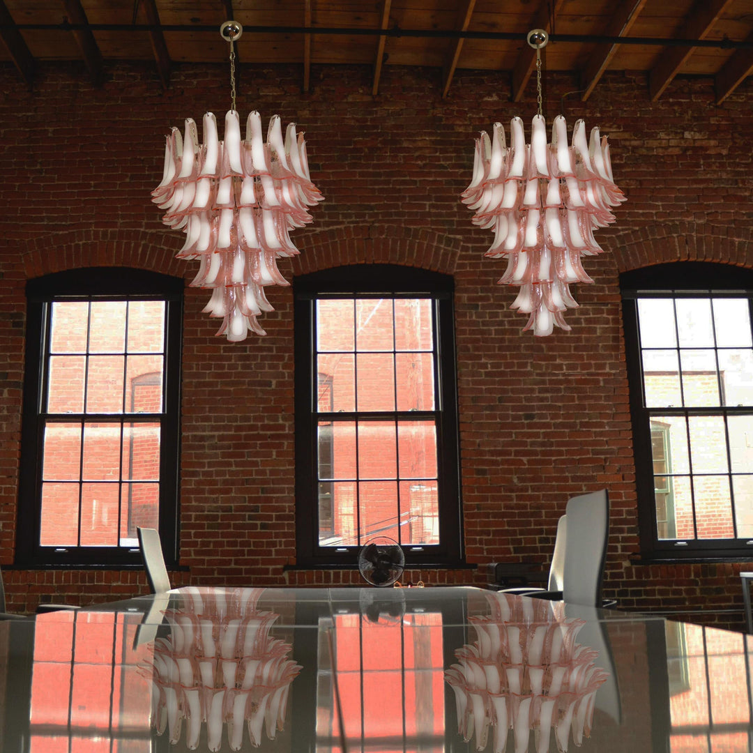 Alsorisra Lustre Postmoderne de Luxe en Verre Pétale - Neutralighting