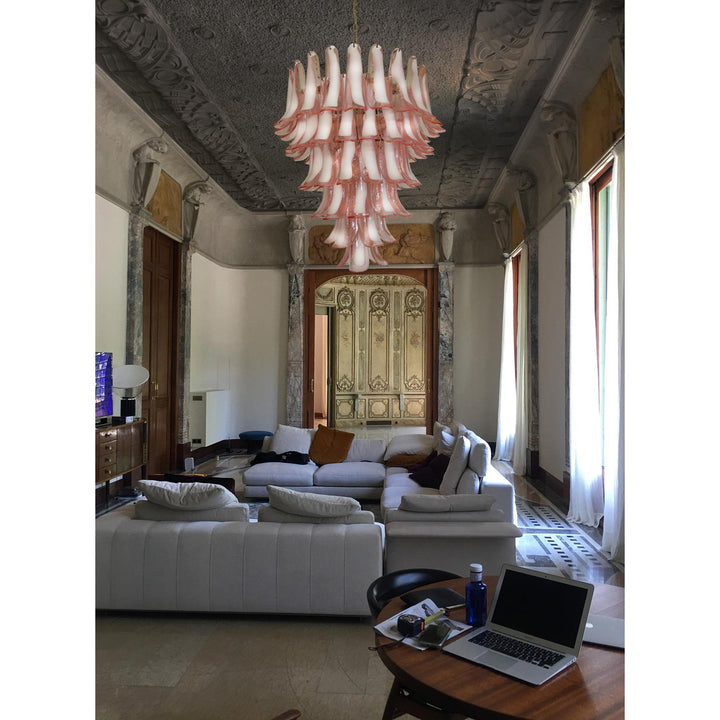 Alsorisra Lustre Postmoderne de Luxe en Verre Pétale - Neutralighting