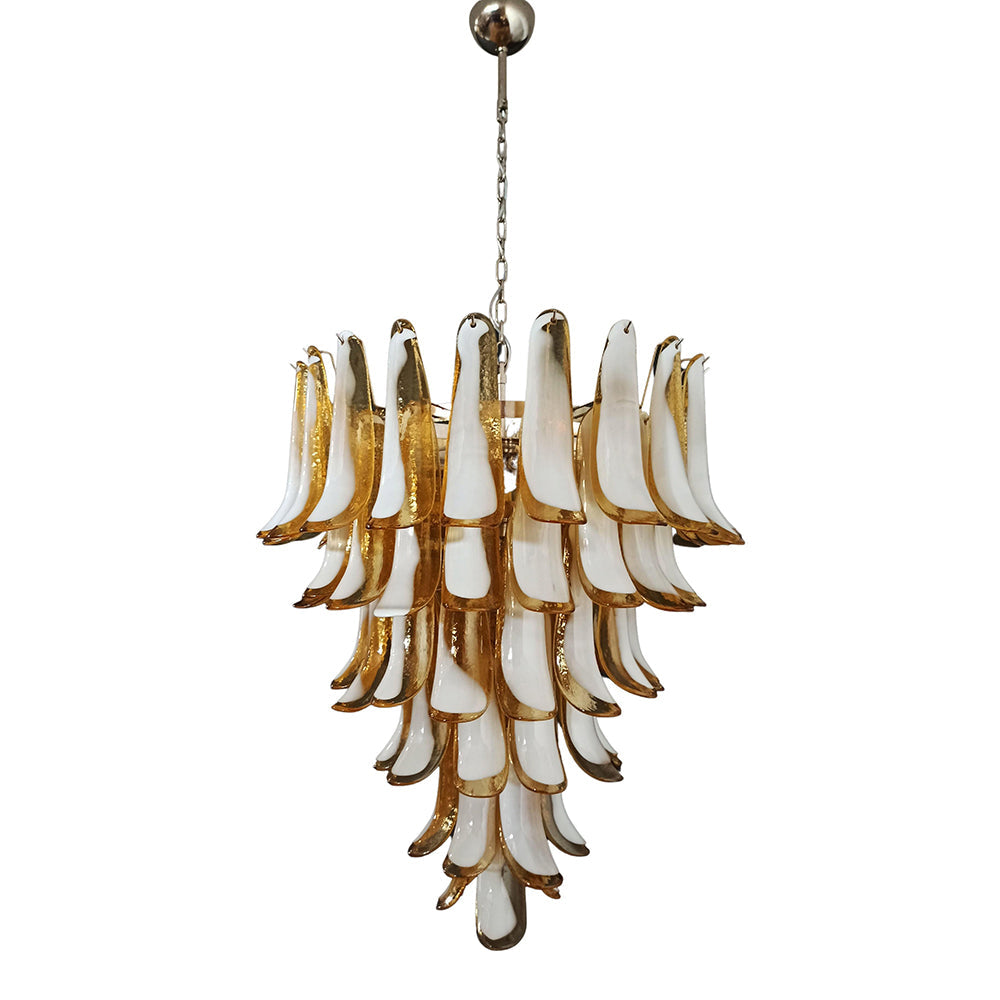 Alsorisra Lustre Postmoderne de Luxe en Verre Pétale - Neutralighting
