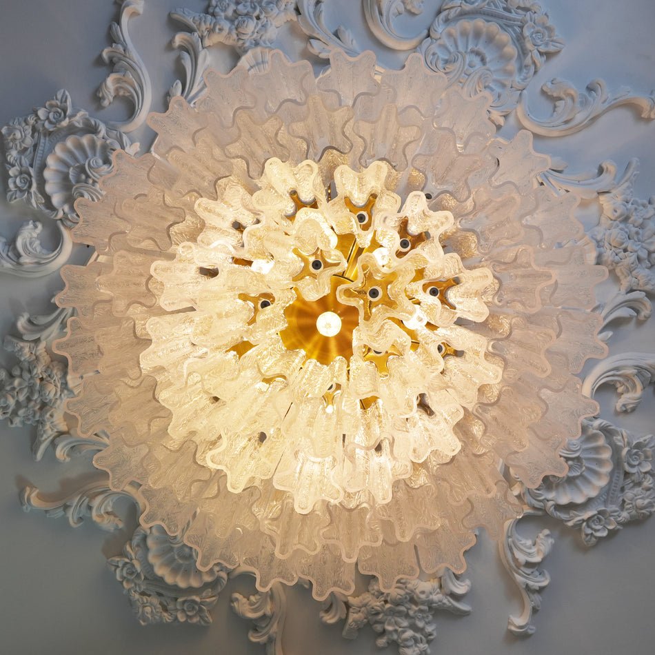Aurora Lampe de Plafond en Verre Murano Rose Vintage - Neutralighting