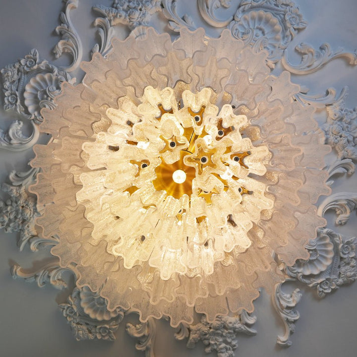 Aurora Lampe de Plafond en Verre Murano Rose Vintage - Neutralighting