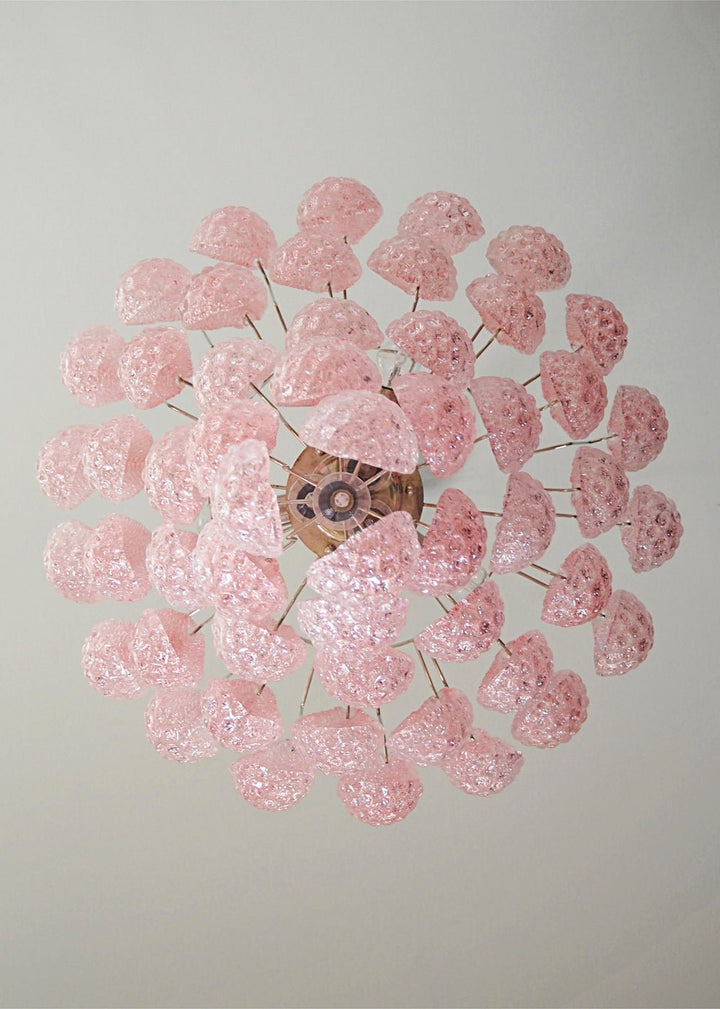 Aurora Chandelier en Verre Rose Luxe - Neutralighting