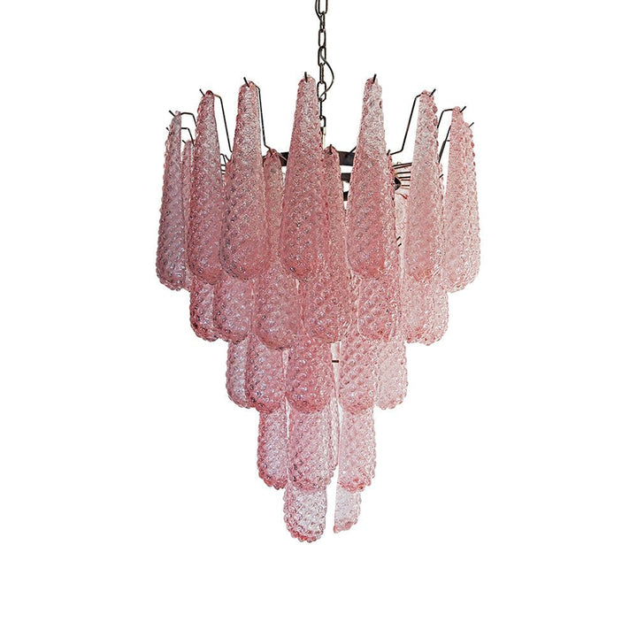 Aurora Chandelier en Verre Rose Luxe - Neutralighting