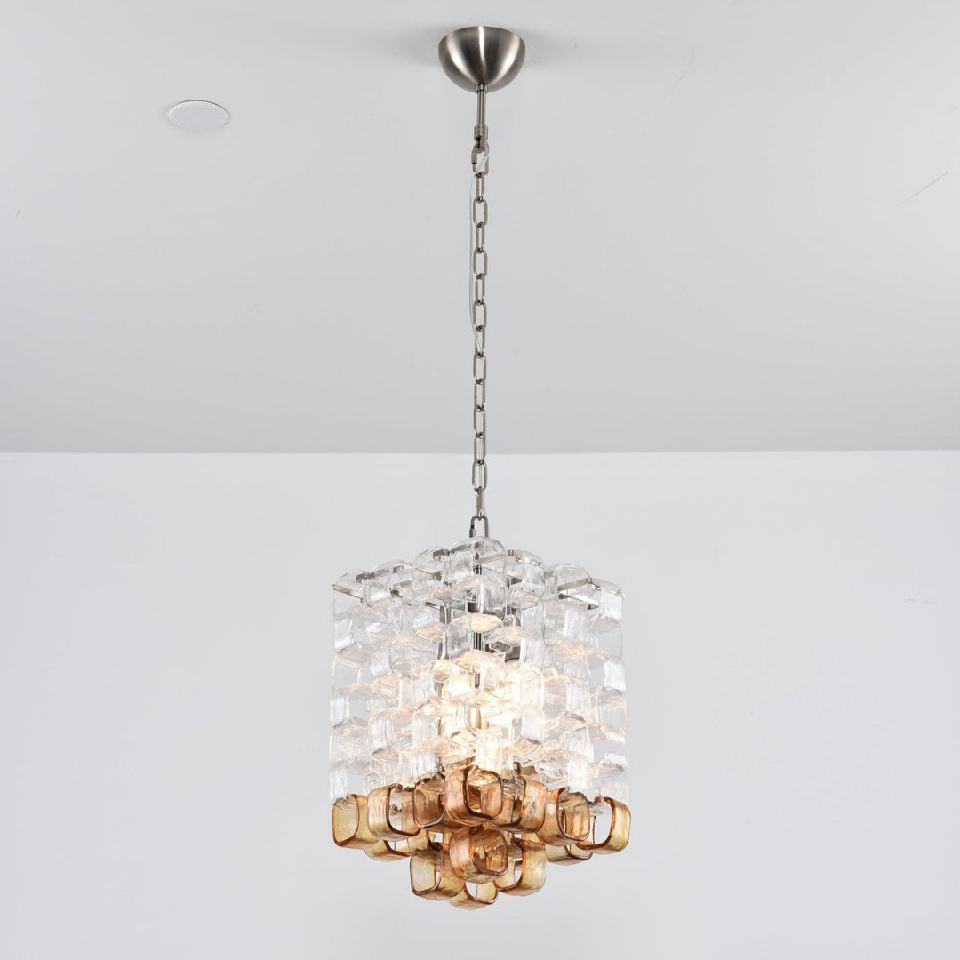 Aurora Chandelier en Verre de Murano Géométrique - Neutralighting