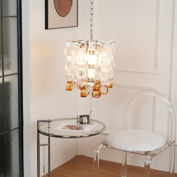 Aurora Chandelier en Verre de Murano Géométrique - Neutralighting