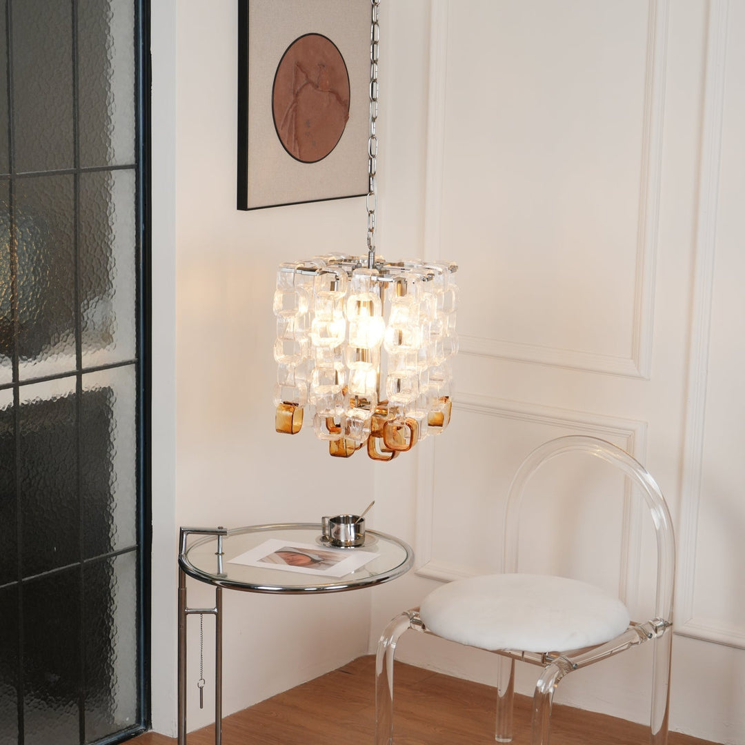 Aurora Chandelier en Verre de Murano Géométrique - Neutralighting