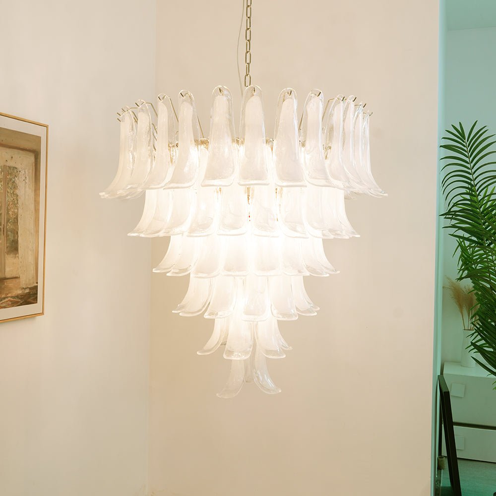 Aurora Lustre Pétales en Verre de Murano Vintage - Neutralighting