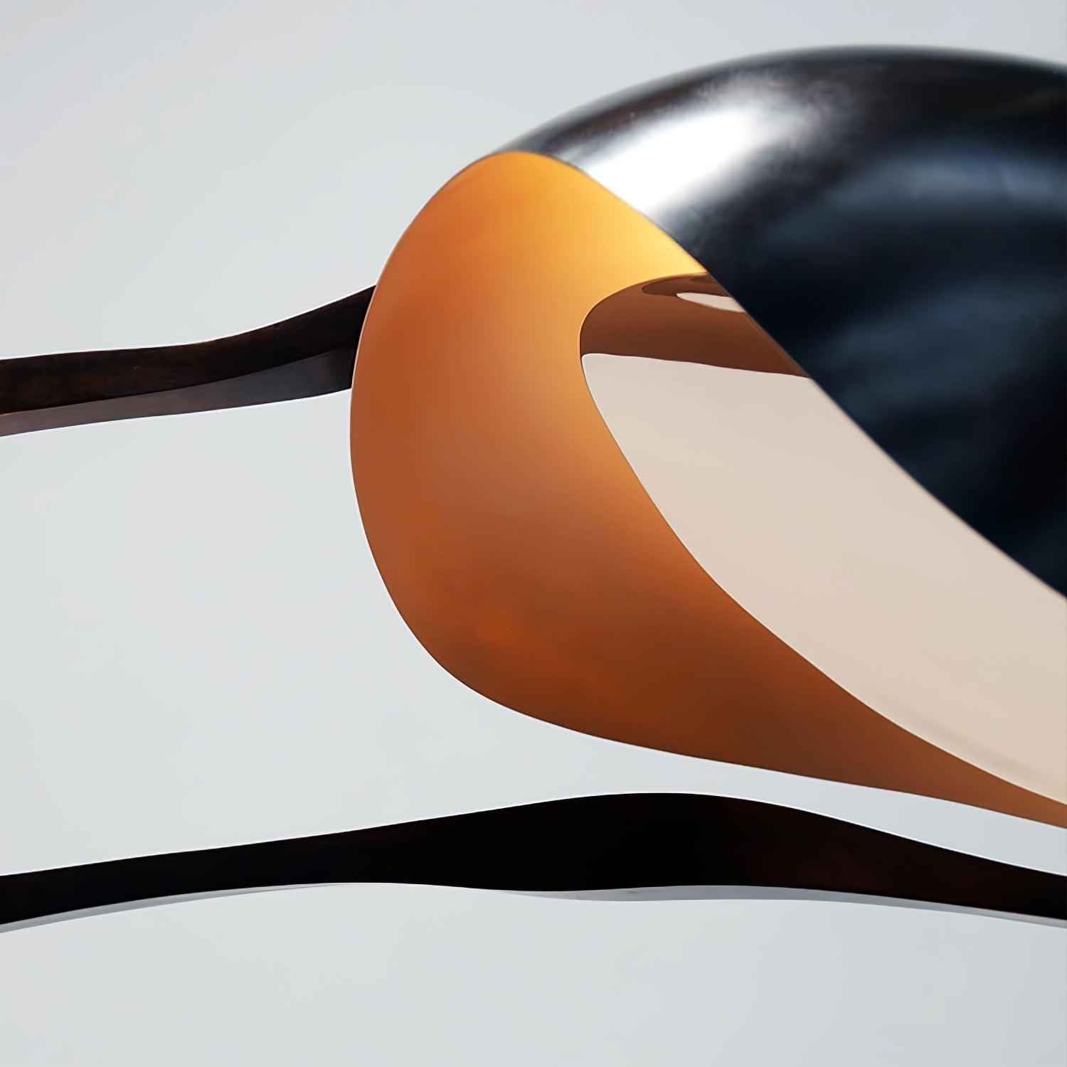 Lustra Métal 120cm Noir LED