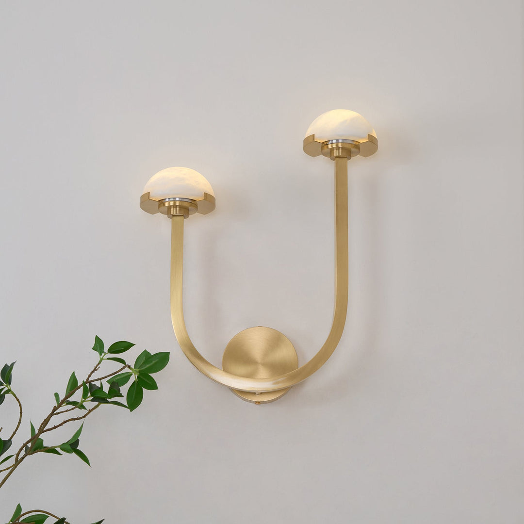 Vitalira Applique Murale Double en Albâtre - Neutralighting