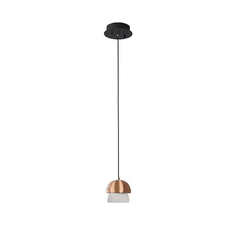 Lustra Suspension Champignon Cluster Bois &amp; Verre - Neutralighting