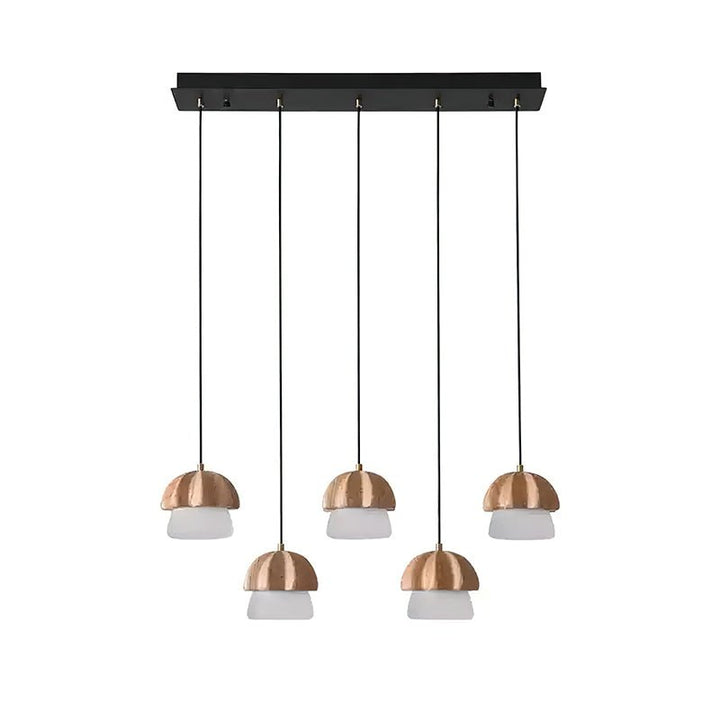 Lustra Suspension Champignon Cluster Bois &amp; Verre - Neutralighting