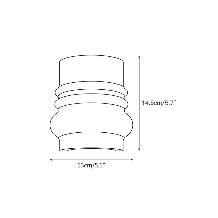Zeloror Applique Murale en Travertin Créative et Originale - Neutralighting