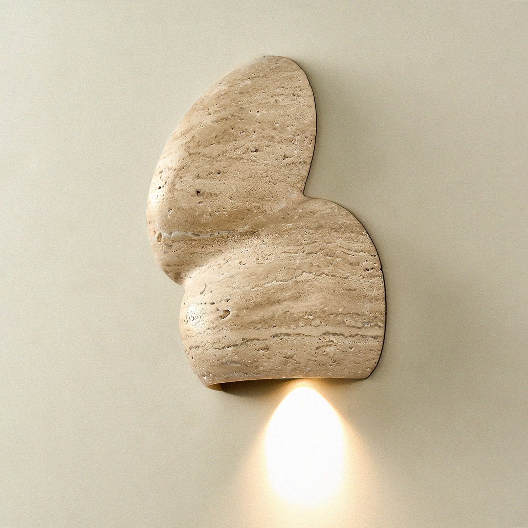 Zeloror Applique Murale en Travertin Créative et Originale - Neutralighting