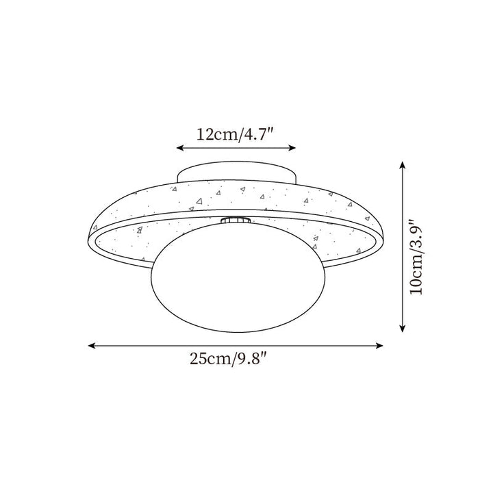 Mylie Plafonnier Minimaliste en Travertin - Neutralighting