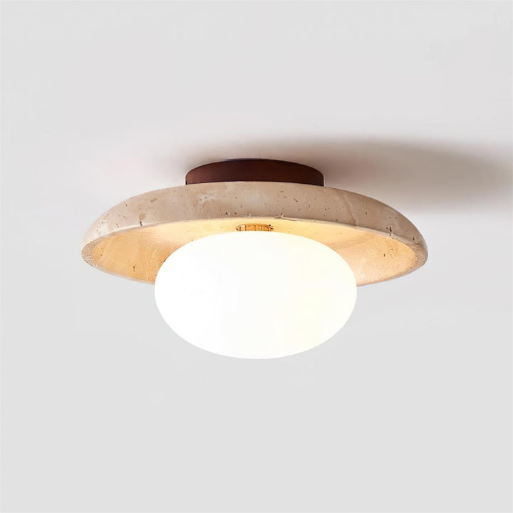 Mylie Plafonnier Minimaliste en Travertin - Neutralighting