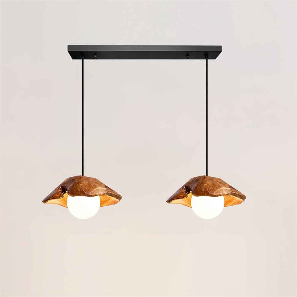 Myrtle Lampe Suspension Bois Verre - Neutralighting