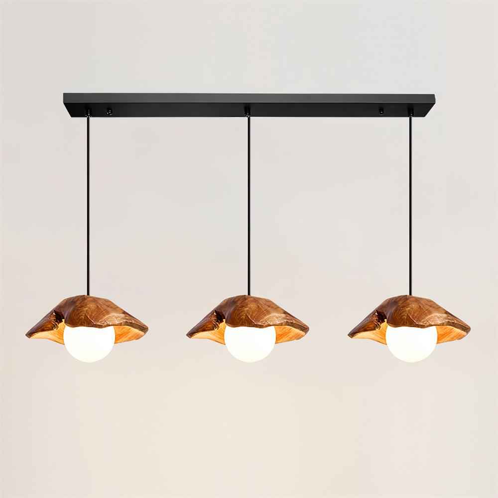 Myrtle Lampe Suspension Bois Verre - Neutralighting