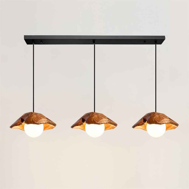 Myrtle Lampe Suspension Bois Verre - Neutralighting