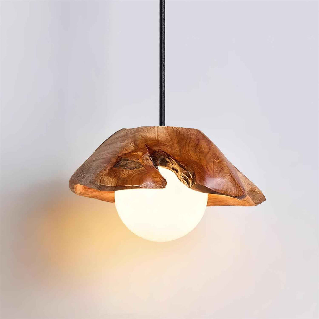 Myrtle Lampe Suspension Bois Verre - Neutralighting