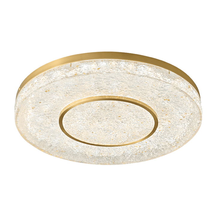 Lustra Plafonnier Cercle Mystérieux Laiton Résine - Neutralighting
