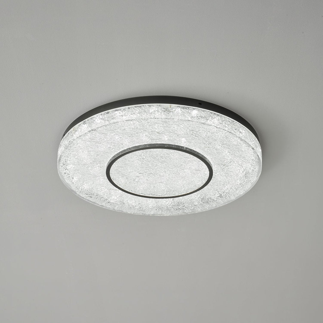 Lustra Plafonnier Cercle Mystérieux Laiton Résine - Neutralighting