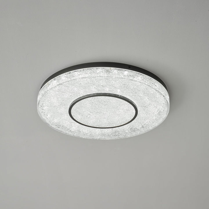 Lustra Plafonnier Cercle Mystérieux Laiton Résine - Neutralighting