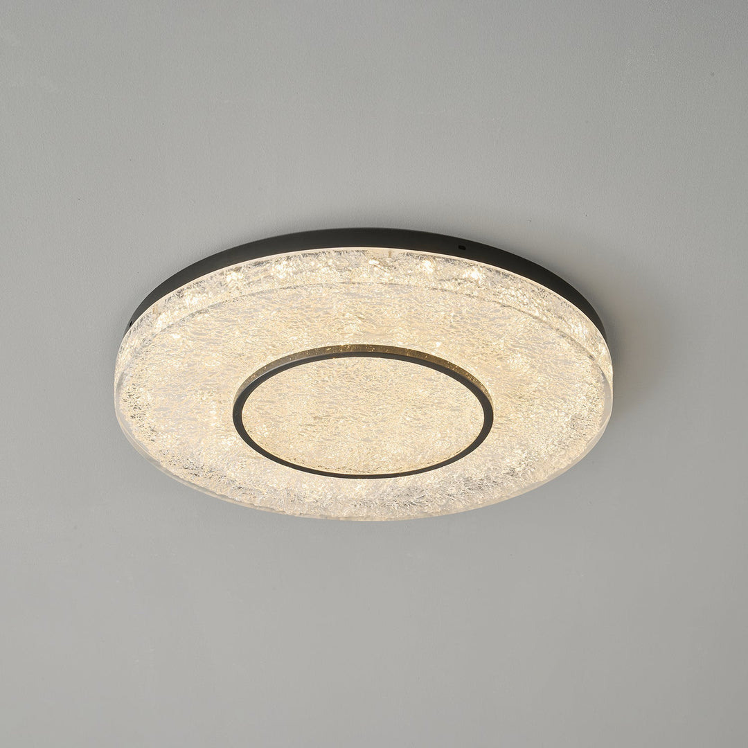 Lustra Plafonnier Cercle Mystérieux Laiton Résine - Neutralighting
