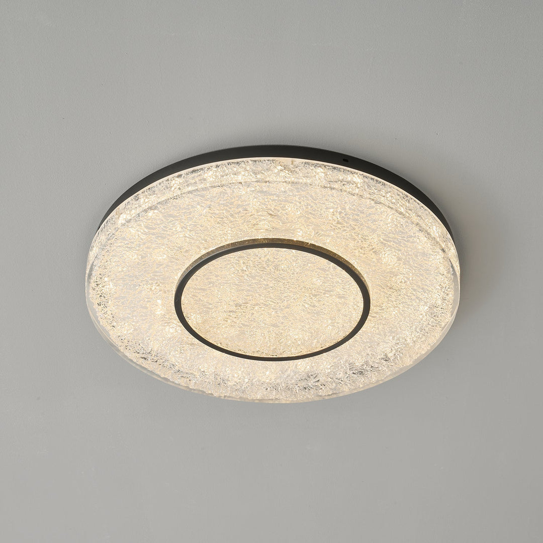 Lustra Plafonnier Cercle Mystérieux Laiton Résine - Neutralighting