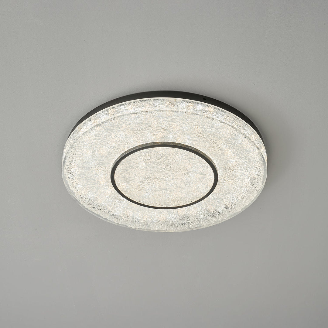 Lustra Plafonnier Cercle Mystérieux Laiton Résine - Neutralighting