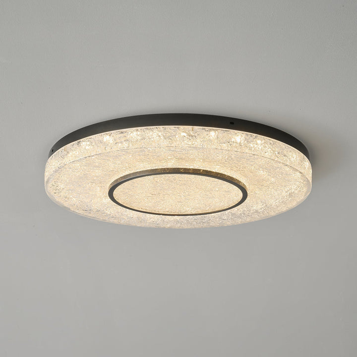 Lustra Plafonnier Cercle Mystérieux Laiton Résine - Neutralighting