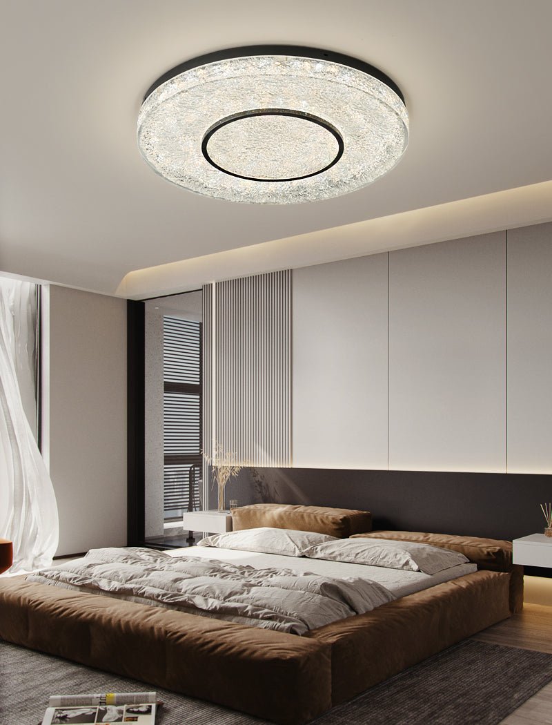 Lustra Plafonnier Cercle Mystérieux Laiton Résine - Neutralighting