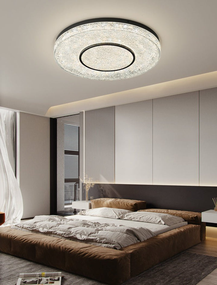 Lustra Plafonnier Cercle Mystérieux Laiton Résine - Neutralighting
