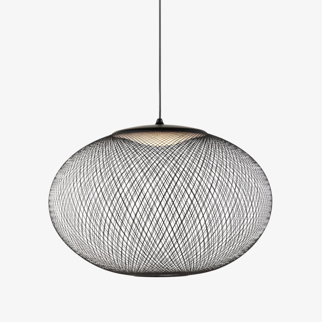 Lustra Suspension Lampe Maille Noire - Neutralighting