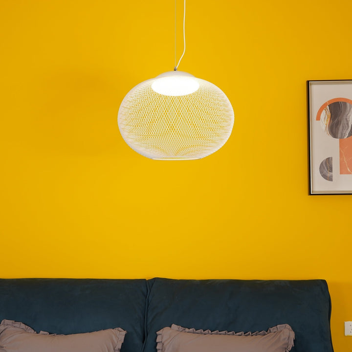 Lustra Suspension Lampe Maille Noire - Neutralighting