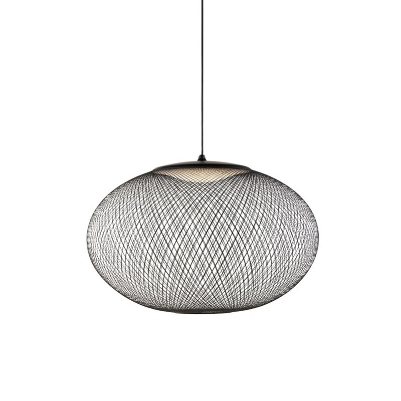 Lustra Suspension Lampe Maille Noire - Neutralighting
