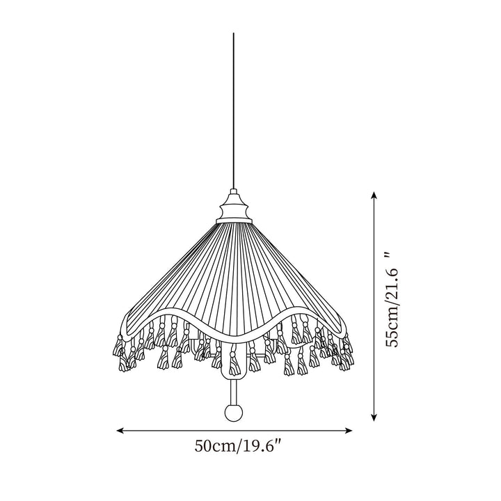Rosetta Suspension en Tissu Boutique - Neutralighting