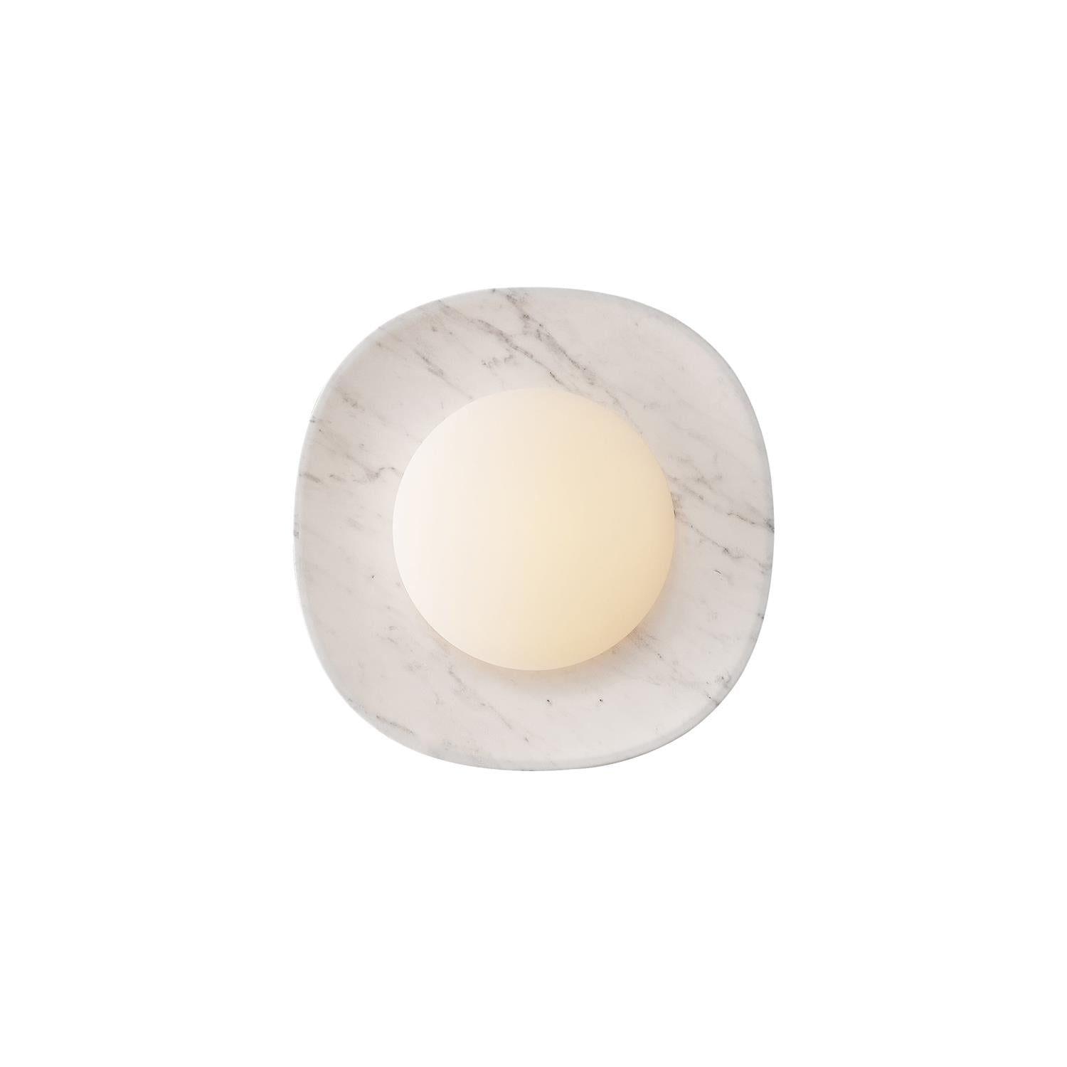 Cinoreth Applique Murale Moderne Minimaliste en Verre et Marbre - Neutralighting
