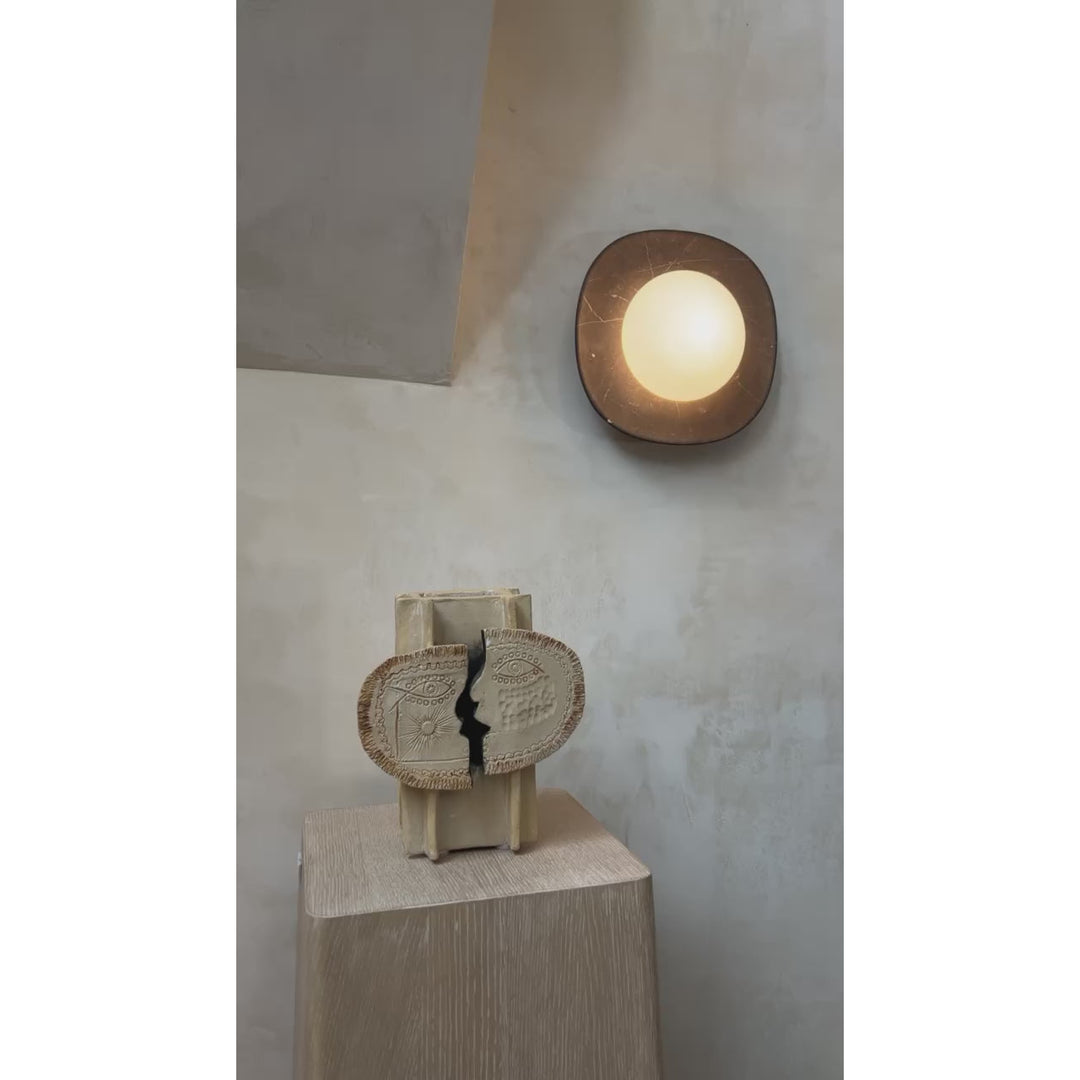 Cinoreth Applique Murale Moderne Minimaliste en Verre et Marbre - Neutralighting