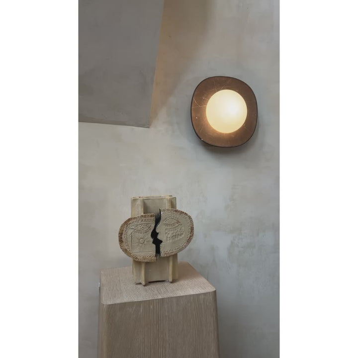Cinoreth Applique Murale Moderne Minimaliste en Verre et Marbre - Neutralighting