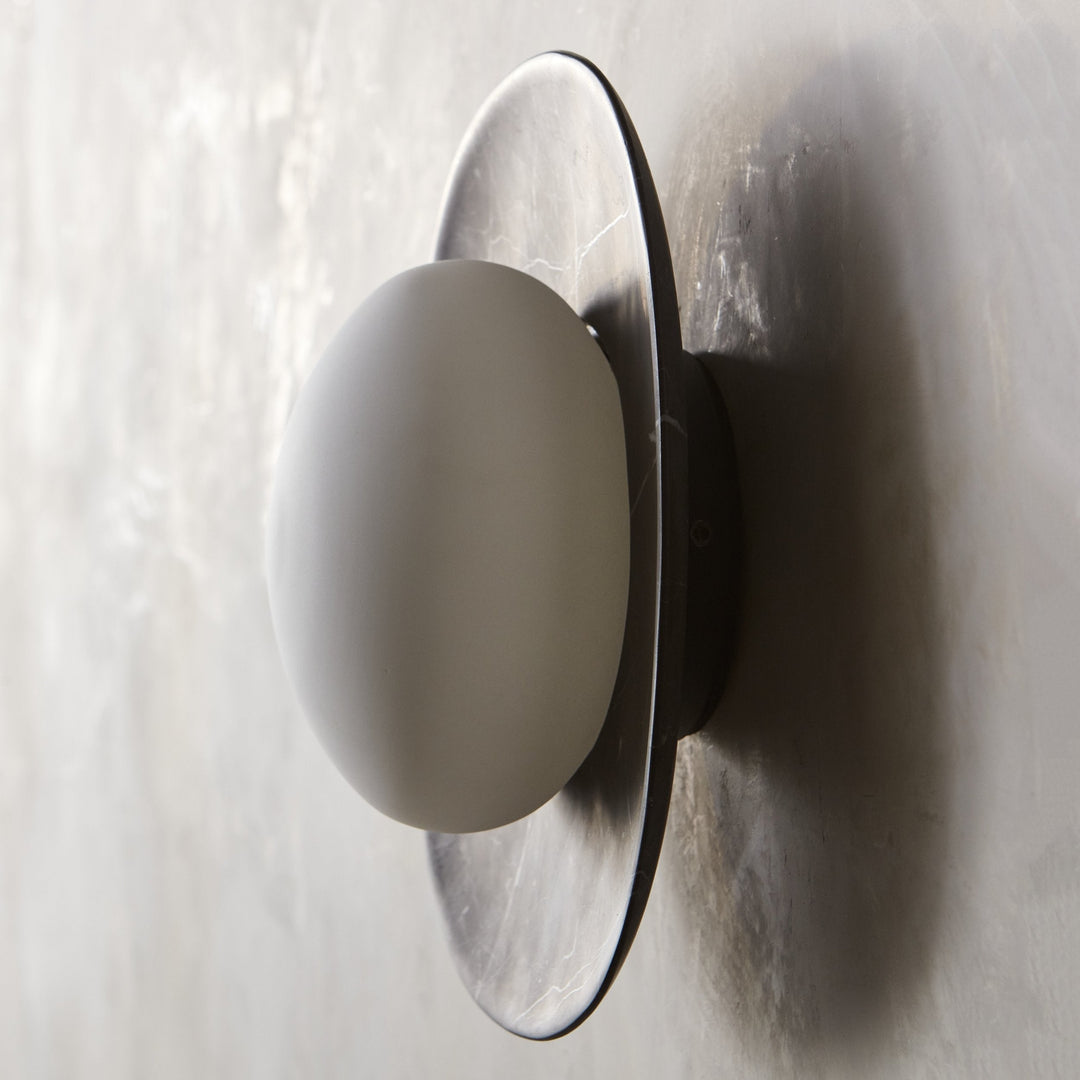 Cinoreth Applique Murale Moderne Minimaliste en Verre et Marbre - Neutralighting