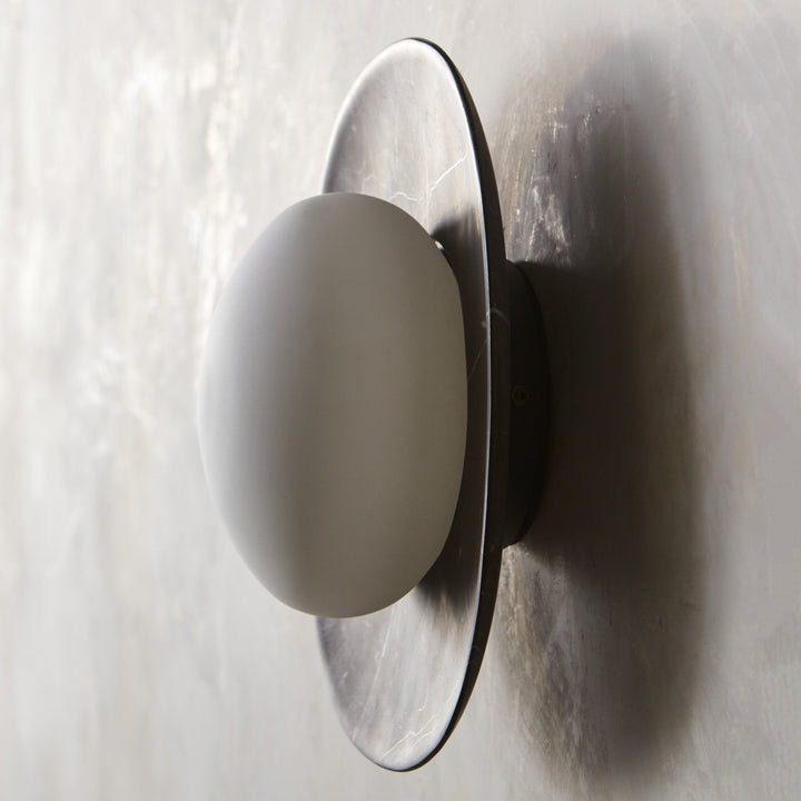 Cinoreth Applique Murale Moderne Minimaliste en Verre et Marbre - Neutralighting